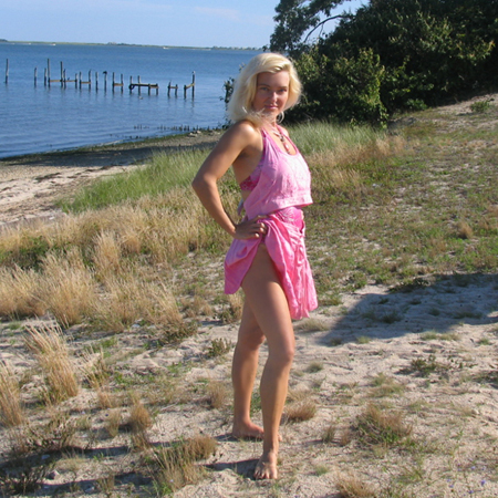 Edina Kinga Agoston at Tiana Shores Bay in the Hamptons Long Island New York