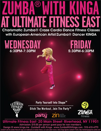 Zumba with Kinga at Ultimate Fitness East Gym in Riverhead Long Island New York